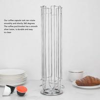 Stand Base Coffee Capsule Organizer Tower Shape Revolving Capsule Stand  For Dolce Gusto