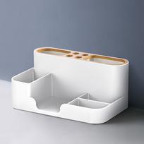 Multifunction Stationery Storage Box Desktop Pen Holder TV Remote Control Organizer Cosmetics Makeup Case Office School Supplies balta