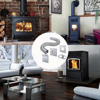 Pellet Stove Vent Pipe Kit Pellet Stove Pipe Kit Intake Vent Kit 2x60inches Flexible Aluminum Pipe Stove Accessories With Wall China Mainland