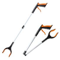 Collapsible Foldable Litter Picker Lightweight Trash Reacher Picker  Elderly Pickers oranžinė