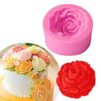 1 vnt. rožių žiedų silikoninės formos torto dekoras Sugarcraft ir šokoladinio muilo molio formos