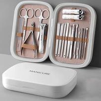 Dynamics Professional Nail Clipper Kit manikiūro rinkinys Nagų kirpimo priemonė pedikiūras Blackhead Blemish Eyelash Makeup veido priežiūros priemonė juoda