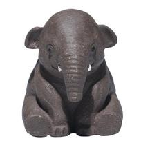 Tea Table Ornaments Made Entirely of Handmade Elephant Tea, Playing with Kung Fu Tea Sets, Tea Ceremony, Surrounding Raw Mineral Purple Clay Tea Pets One Size pilka