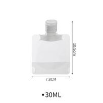 30–100 ml losjono dozatoriaus maišeliai Kelioniniai daugkartiniai maišeliai Šampūnas Skystis nepralaidus pakartotinai užpildomas kosmetikos pakuotės laikymo indas 30ml-2pcs