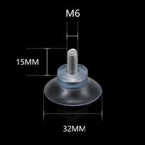 5 vnt. M6/M8 Sraigtiniai guminiai siurbimo taurės skaidrūs siurbtukai plastikiniai kabliukai M6