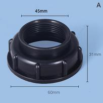 Mėlyna patvari Ibc vandens Ibc bako jungtis S60X6 sriegis prie sodo žarnos jungties Ibc bako vožtuvo keitimo adapteris 45mm