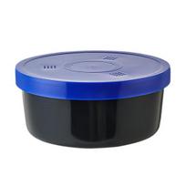 Fishing Bait Bucket with Handle Large Capacity Portable Breathable Earthworm Maggot Worm mėlyna