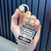 Colorful Fruit Shaker Keychain Claw Machine Pendant - Fun Gift Game Accessory