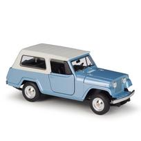 WELLY 1/24 1967 Jeep Jeepster Commando Station Wagon Alloy Scale Car Model Diecast Metal Static Collection Kids Toy Car Vehicle mėlyna
