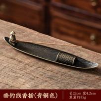 Kūrybingas smilkalų laikiklis Smilkalų laikiklis Valtis Senukai žvejojantys Japoniško stiliaus smilkalų lazdelės degiklis Aromaterapijos ornamentas Namų dekoras