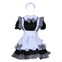 Maid Costume Cute Girl Lolita Cosplay Outfit Halloween Costumes Women Fancy Dress Apron with S