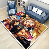 3D Klasikinis Anime J-JoJo Keisti Nuotykiai Žaidimo Spausdintas Kilimas Arbatos Stalo Svetainės Miegamojo Dekoras Neslystantis Kilimas Dovana 40x60cm black