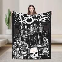 My Chemical Romance Grupės Super Minkštas pledas Vaikams Pliušinis metamas pledas Pūkuotas sofos, fotelio flanelinis lovatiesė, sofos lovos užvalkalas 75x90cm