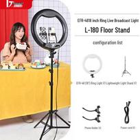 JINBEI EFR-48 18-inch LED Ring Light for Live Broadcast (CN version)