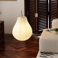 OEING Wabi-Sabi Akari-Style Pear Paper Floor Lamp