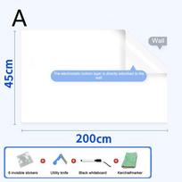 Electrostatic Whiteboard Sticker Reusable Pp Teaching Graffiti Drawing Board Removable Household Erasable Whiteboard A