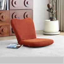 Japoniškas sulankstomas kėdės-lovos minimalizmo stiliaus su atlošu, naktinė mini sofa, lango nišos atpalaiduojanti grindų kėdė, mažo kambario naudojimui ruda