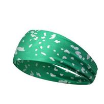 Unisex Elastic Cotton Sports Headband Sweat Absorbing Yoga Running Fitness Headwrap with Printed Pattern for Outdoor Exercise One Size