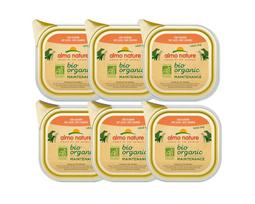Almo Nature Bio Organic, šunims, lašišos paštetas, 6x100g