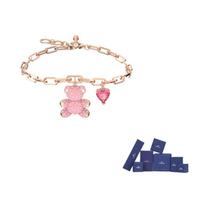 Swarovski Teddy Crystal embellished Bracelet F-Original brand box (color random) rožinė