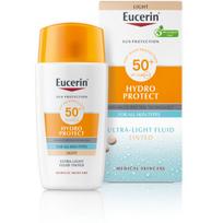 EUCERIN SUN Hydro Protect Tinted itin lengvas veido kremas nuo saulės SPF-50+, 50ml