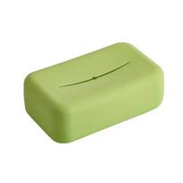 xiaobudian Silicone Tissue Box, Soft Elastic Easy to Clean Napkin Organizer, One-Piece Molding Smooth Surface Paper Box žalia