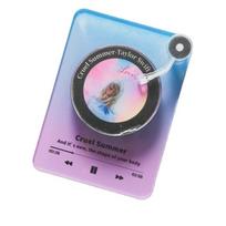Magnetic Badge Fridge Nfc Chip Custom Enclosure Box Nfc Gift Music Album (Black,Acrylic&504 bytes) juoda