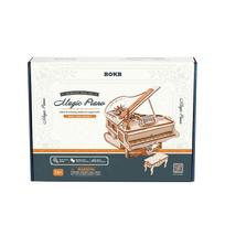 Robotime Rokr US Warehouse DIY Mechanical Music Box AMK81 Magic Piano Model Kit 3D Wooden Puzzles for Drop Shipping 101~500