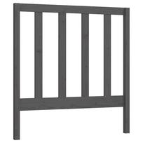 Headboard Grey 95 x 4 x 100 cm Solid Pine Wood