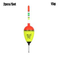 2pcs New Luminous Bobber Eva Foam Light Stick Ball Boia Fishing Night Float 8g