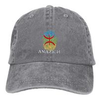 Washed Unisexs Baseball Cap Amazigh Fingerprint Classic Trucker Snapback Caps Dad Hat Morocco Golf Hats One Size