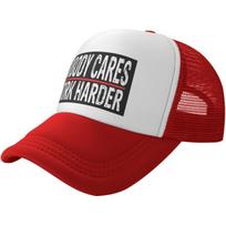 Niekam nerūpi Dirbk sunkiau Trucker kepuraitė Tinklelis Snapback Reguliuojama kepurė Unisex Atsitiktinė Lauko XS（old）