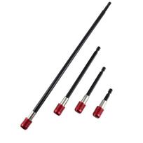 4 Pieces Drill Bit Extension Set Magnetic Hex Shank Drill Bit Holder 1/4 Inch Quick Release Impact Driver Compatible 2/4/6/12 Inch Lengths Cr-V Steel One Size