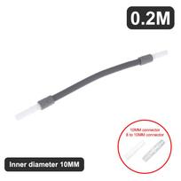 10 mm džiovyklės nutekėjimo žarna, įvairių dydžių su adapteriu, džiovyklės prailginimo žarna, pakeitimas Midea, Haier, Siemens džiovyklėms 20CM gray