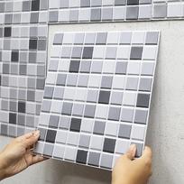 3D mozaikos lipnios sienos lipdukas vonios kambariui, virtuvei, dušo kabinai, renovacijai, dekoratyvinis nulupamas ir klijuojamas plytelių lakštas 2