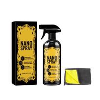 Nano Spray Car Coating Spray 120ml with Microfiber Cloth High Gloss Hydrophobic Protective Finish for Vehicle Surface Maintenance One Size juoda