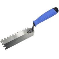 Square Notched Notched Trowel Carbon Steel Putty Trowel Construction Tool  Tile Work