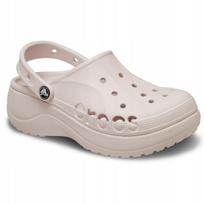 Saboti Crocs Baya Platform Clogs for Women, Platform Casual Sandals, Black, 42-43 EU 41-42