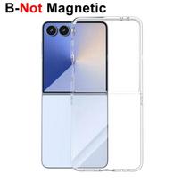 For Galaxy Z Flip 7 Magnetic Case Transparent Shockproof Phone Covers Bumper Suitable for MagSafe Charger for Samsung Z Flip7 for Galaxy Z Flip 7