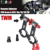 TWM motociklo priedai Nuotolinio reguliavimo svirtelė Lenktyninė stabdžių svirtis Stabdžių siurblio linija 19RCS 17 pagrindiniam cilindrui 16x16/18 / raudona