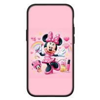 Dangtelis skirtas iPhone 15 14 Xiaomi Redmi Note 13 12 11 Pro Max X 8 7 9 XR Samsung Galaxy S24 S23 A05 OPPO A15 Huawei Minnie Mickey Pink Mouse telefono dėklas for iPhone (X)(XS) rausvai ruda