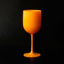 Daugkartinio naudojimo šampano taurių stiklai PP plastikiniai vyno stiklai Vyno vakarėlio reikmenys oranžinė