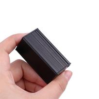 Juodas Aliuminio Korpuso Dėklas Pasidaryk pats Ekstruzinė Elektronikos Projekto Dėžutė 50X25X25Mm