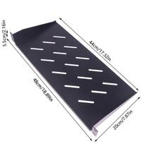 1U Server Rack Mount Shelf Vented Cantilever Tray For 19Inch Network Equipment Rack & Cabinet, Fine Workmanship 48*20*5.5cm black
