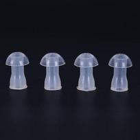 4 vnt. klausos aparatų antgaliai, ausų kamštukai, ausų galiukai klausos aparatams, trys dydžiai 0.6cm