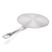 Heat Diffuser with Handle Heat-absorbing Stainless Steel Cooking Heat Conduction Plate 20cm