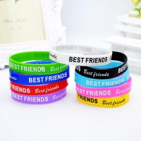 2 vnt. silikoninė sportinė apyrankė krepšiniui, badmintonui, jogai, fitnesui, bėgimui BEST FRIENDS