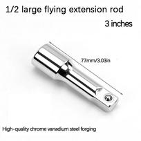 Socket Ratchet Wrench Extension Bar Set - Long Steering Sleeve, Connecting Rod & Accessories for Wrench Tools