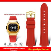 for G-SHOCK series Casio DW-5600 GM-5600 GW-B5600 DW5600/60 GW-M5610 GA2100 silicone resin strap bracelet with chain DW5600 GWB5600