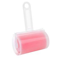 Washable Reusable Pet Hair Remover, Portable Sticky Dust Roller Lint Remover for Clothes, Sofa, Carpet and Furniture raudona